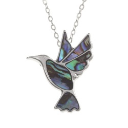 hummingbird,necklace,paua