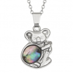 koala,necklace,pendant,paua-shell