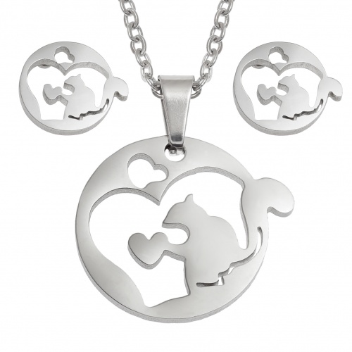 squirrel,heart,earrings,necklace
