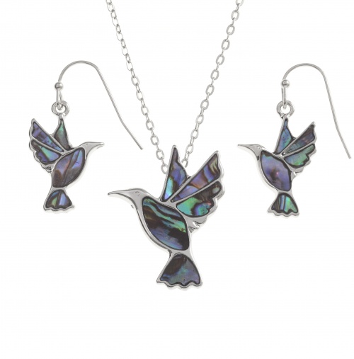 hummingbird,earrings,necklace,jewellery-set