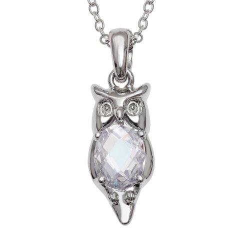 owl,cubic-zirconia,pendant,necklace