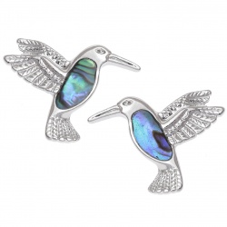 hummingbirds,earrings,stud-earrings,paua-shell
