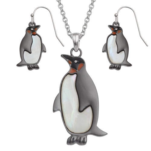 Penguins,earrings,necklace