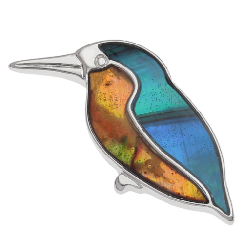 Kingfisher, pin-badge