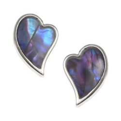 purple,earrings,paua