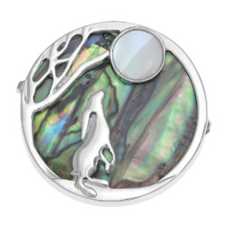 hare,moon,brooch,paua-shell,moon-gazing