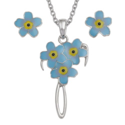 forget-me-knot,earrings,necklace,jewellery-set,blue