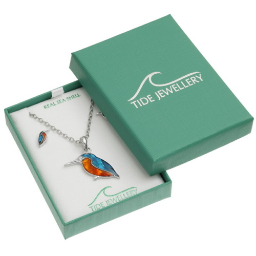 kingfishers,jewellery-set,paua-shell,earrings,necklace,pendant