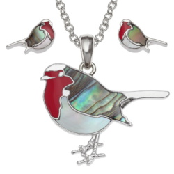 robin,earrings,necklace,set,paua-shell,mother-of-pearl