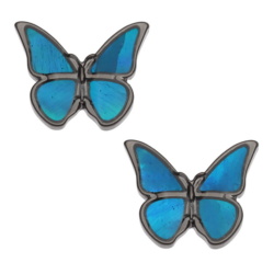 butterfly-blue-morpho-earrings-studs-jewellery-hematite-mother-of-pearl