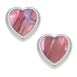 pink,hearts,earrings,paua