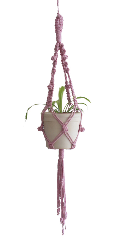 Macrame,handcrafted,pink,planthanger