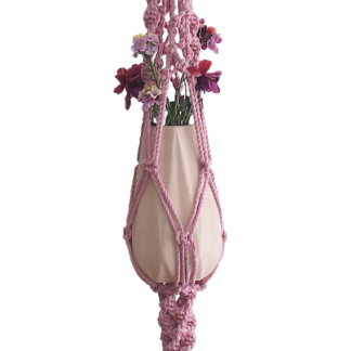 Macrame,planthanger,pink,handcrafted