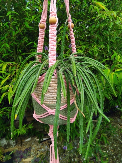 pink,planthanger,macrame