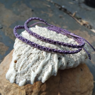 mauve,bracelet,lavender,macrame