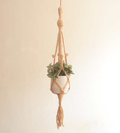 macrame,planthanger,beige,taupe,neutral,handcrafted