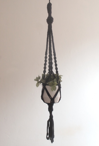 planthanger,macrame,dark-blue,handcrafted